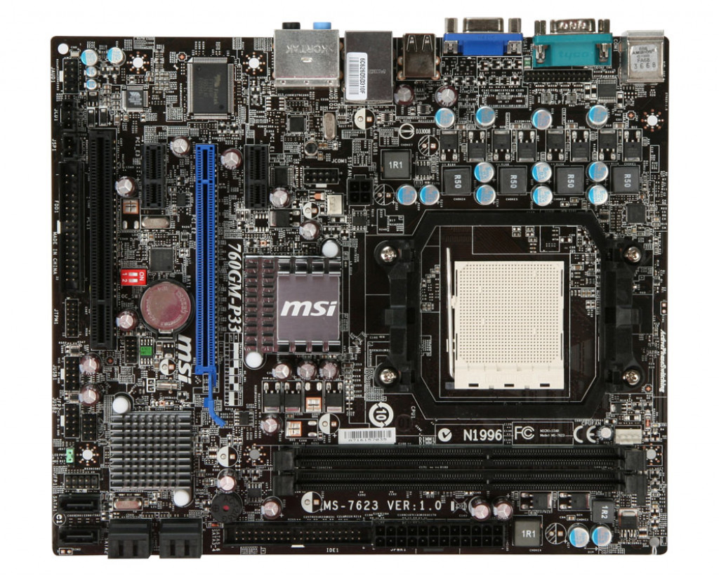 AMD Chipset MSI 760GM-P33  MS7623 Motherboard for Desktop Computer
