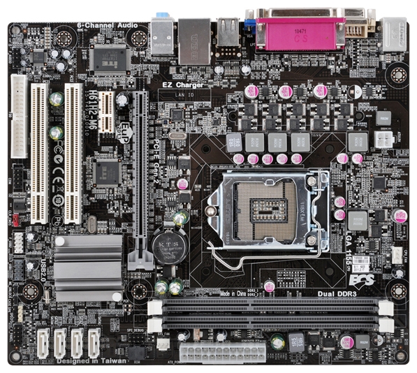 Intel Chipset ECS-H61-H2-M6 Motherboard for Desktop Computer